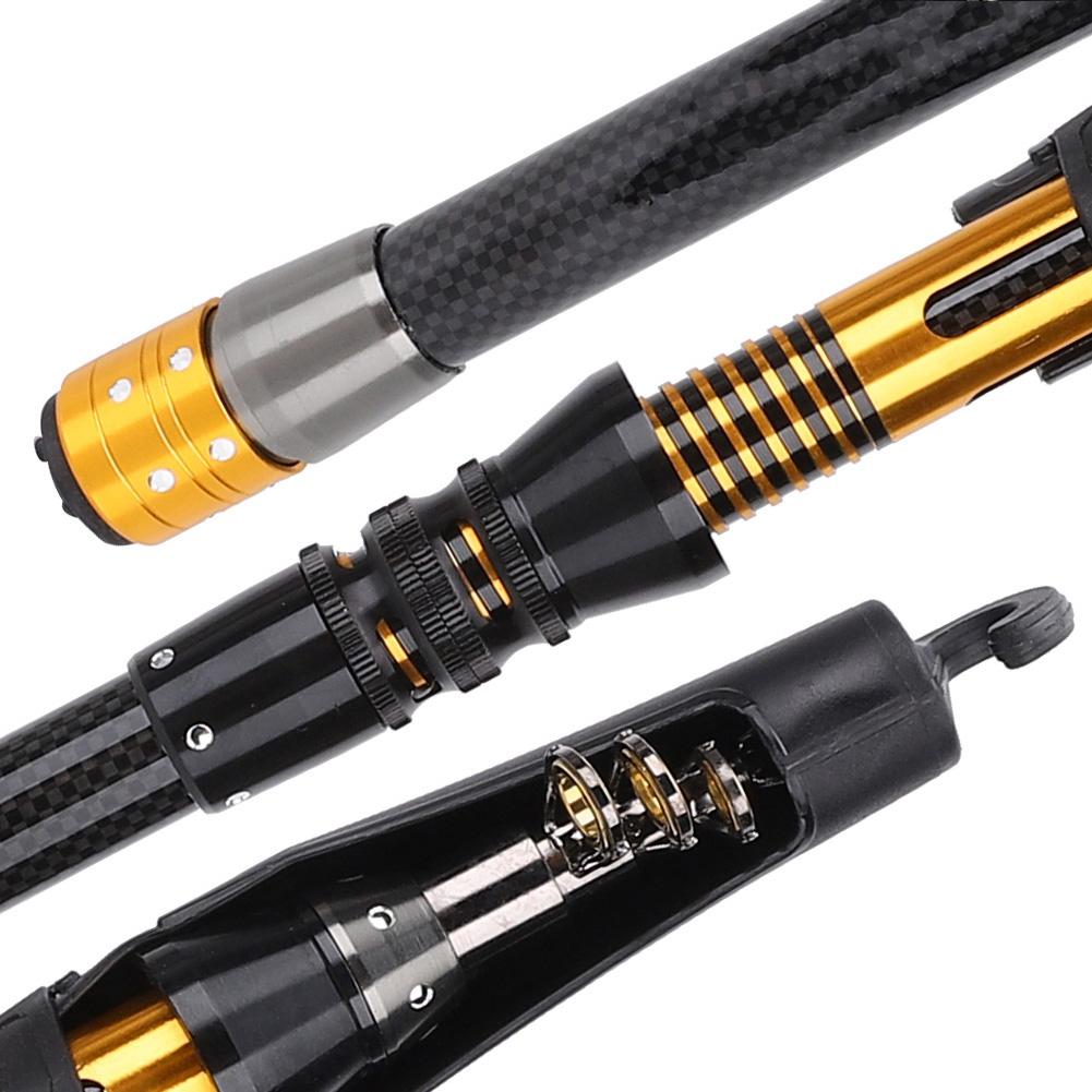 Mini Portable Ultralight Carbon Fiber Telescopic Fishing Rod Sea Fishing Rods1.8 m