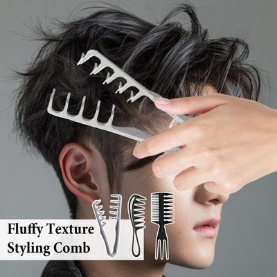 2/3 Stuks Haarstyling Kam Set Mannen Vrouwen Direct Volume Textuur Kam Alle Haartypes Volumineuze Breedtandige Kam