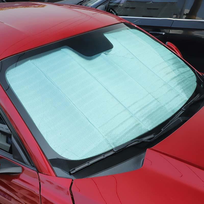 Car  Windshield Sunshade Window Shade Foldable Sun Visor Cover Fit for Ford Mustang 2015 Up Car Accessories