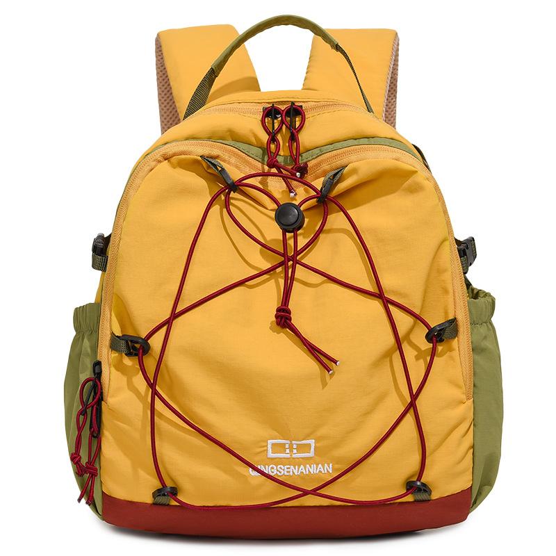 Zaino da Esterno Color Block per Donna, Design Traspirante Multiple Tasche, Ideale per Escursionismo e Viaggi
