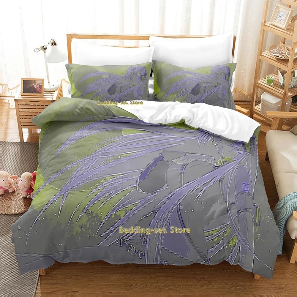 Elegant Classic Single Twin Full Queen King Vocaloid Size Bed Adult Kid Bedroom Duvetcover Sets 3D Anime Quilt