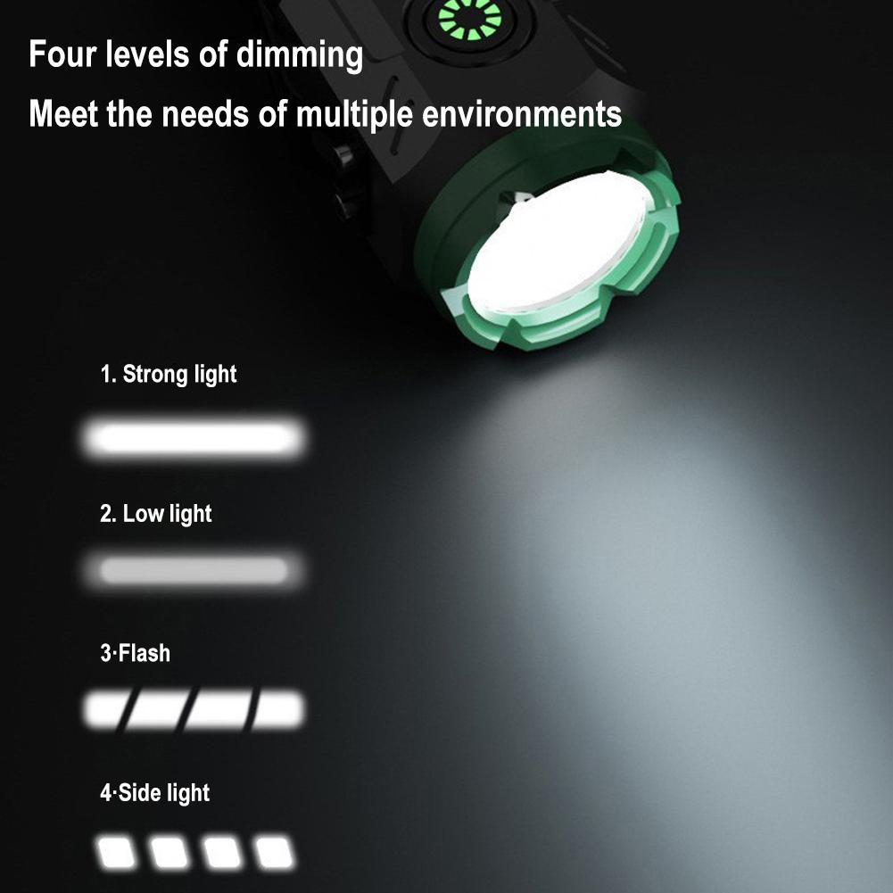 Outdoor Car Mounted Magnetic Adsorption Side Lights COB Light Charging Flashlight Three Type-c Eye LED Work K4M7