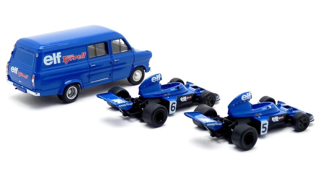 Brekina scale HO scale Tyrrell F1 006 Elf 1973 German Grand Prix Stewart Cevert set 1/87 J. F. 3-car
