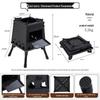 Wenzhiwu Portable Outdoor Folding Wood Burning Stove