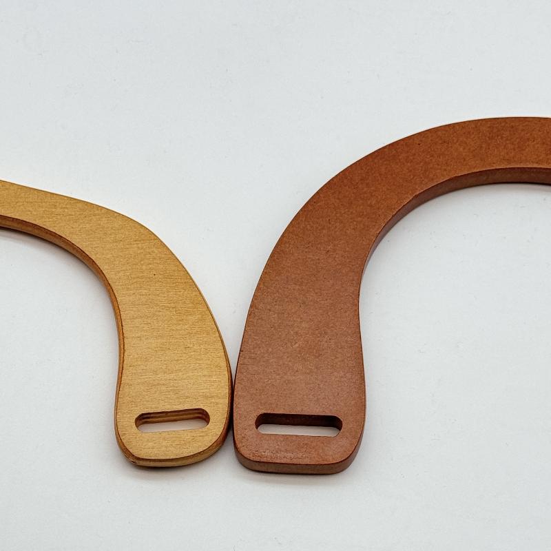 DIY Square Wooden Bag Handle Classic Handbag Purse Straps Replacement for Custom Tote Bag Making Crafts