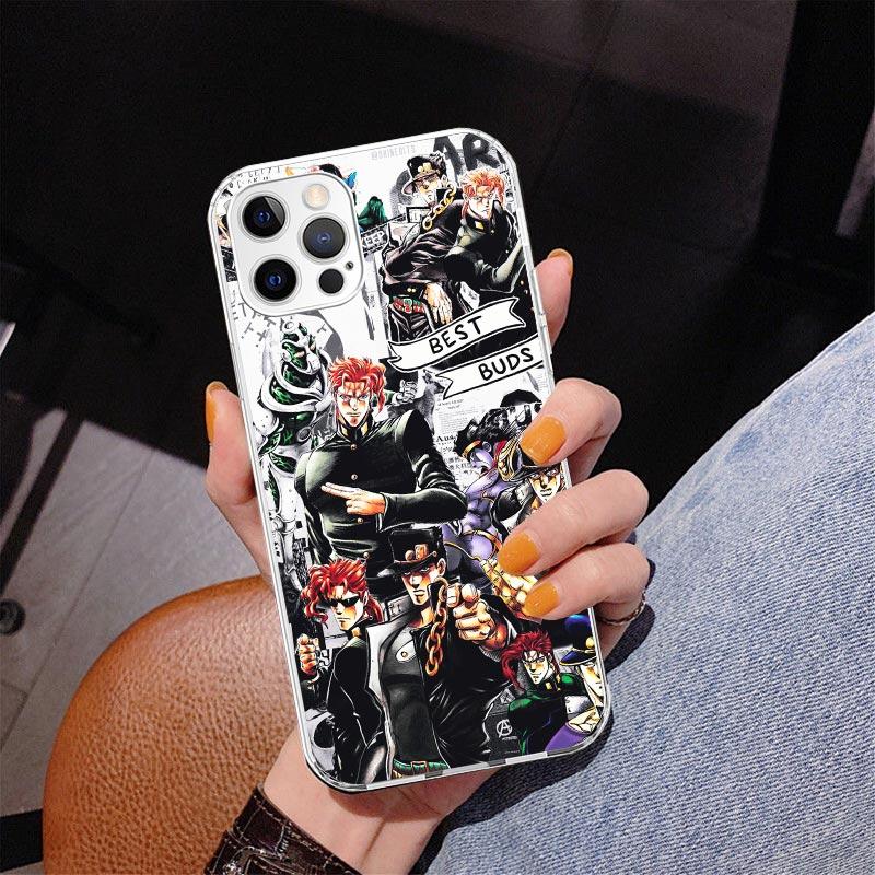 JoJo's Bizarre Adventure Stardust Crusaders Phone Case For iPhone 17 Air 16 Pro Max 16E 15 + 14 Plus 11 12 13 Mini 7 8 SE Gift P
