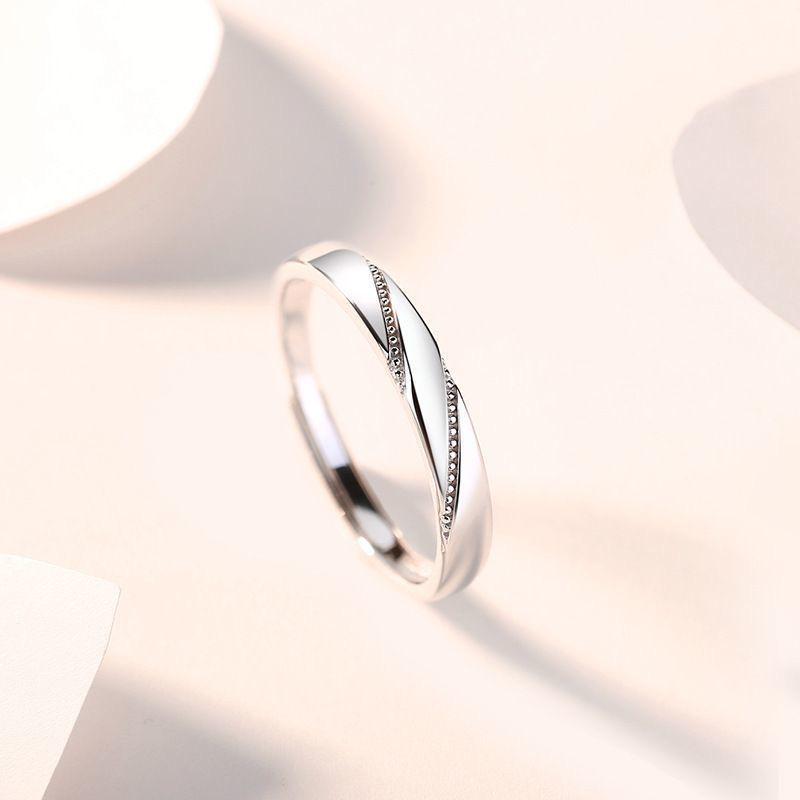 Dámský slitinový zásnubní a svatební prsten se šesti drápky a zirkonem – Elegantní pár styl