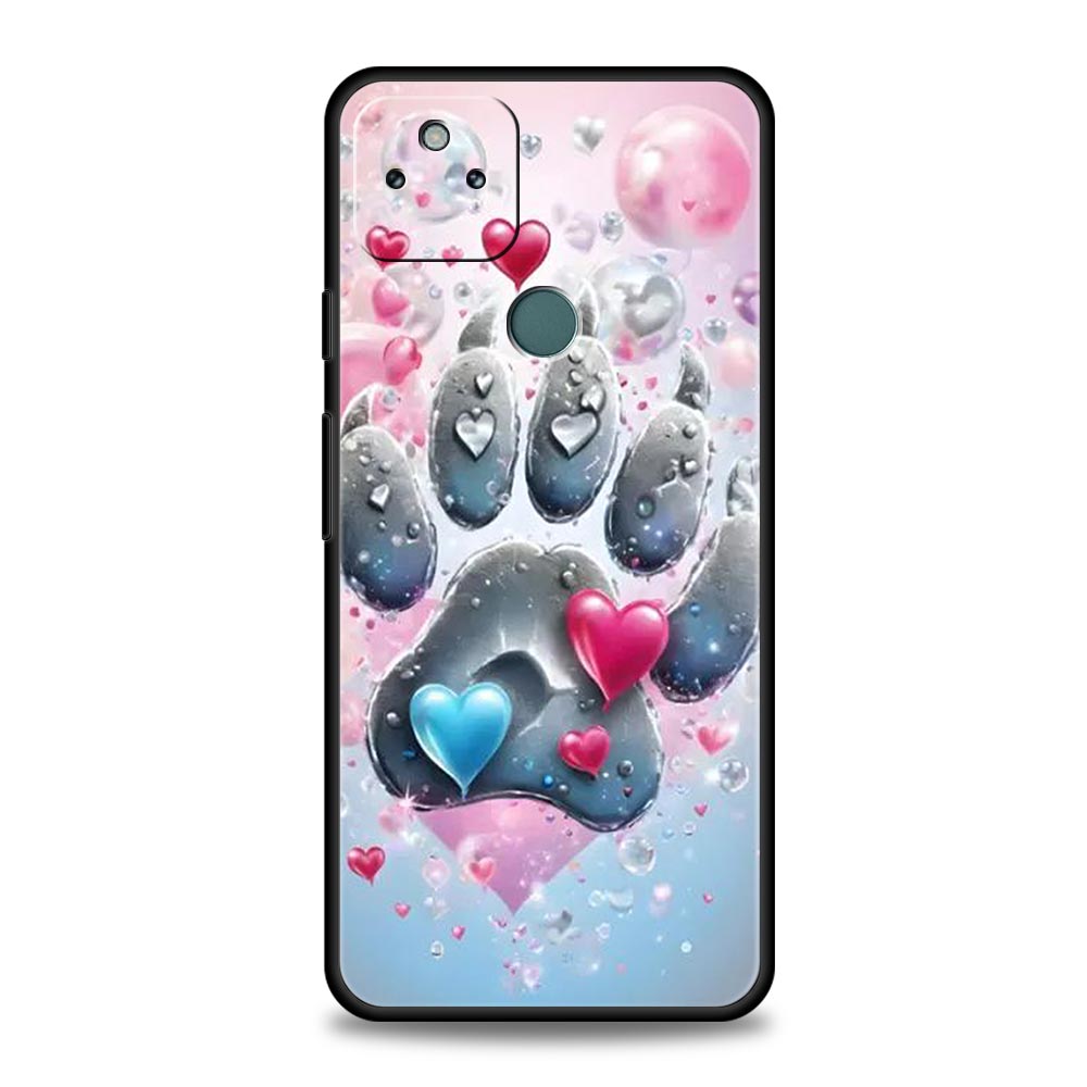 Og Pfotenabdruck Ästhetik Handyhülle Cover für Google Pixel 10 9 8 7 6 9A 8A 7A 6A Pro Stoßfest Weiches TPU 9 Pro XL Hülle Capas