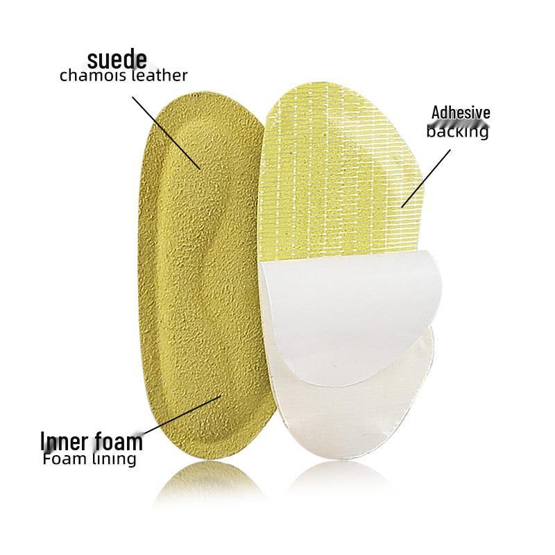 Soft Elastic Heel Stickers: Anti-Rub & Slip, Invisible for Sports Shoes, Half-Size Insole Adjusters