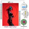 Popular 5D Diy Cross Stitch Cyberpunk Sexy Art Painting Full Drill Cross-Stitch Crafts Kit Wall Sticker Home Decor