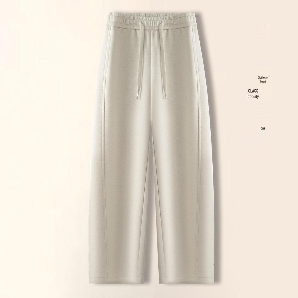 2025 Winter High Waist Wool Fleece-Lined Pants – Curved & Straight Leg Options