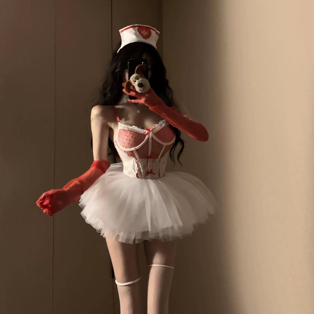 Sex Lingerie Halloween Nurse Uniform Cos Gentle Sister Cute Pure Desire Sexy Babes Dress