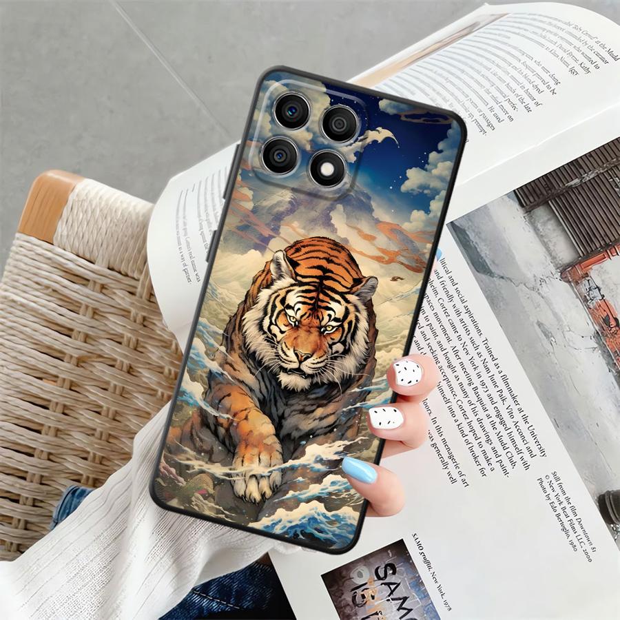 Cool Tiger Case for Honor X6 70 8X X9a X7 X8 X5b 90 Magic5Lite 200 400 Lite Funda Phone Cover