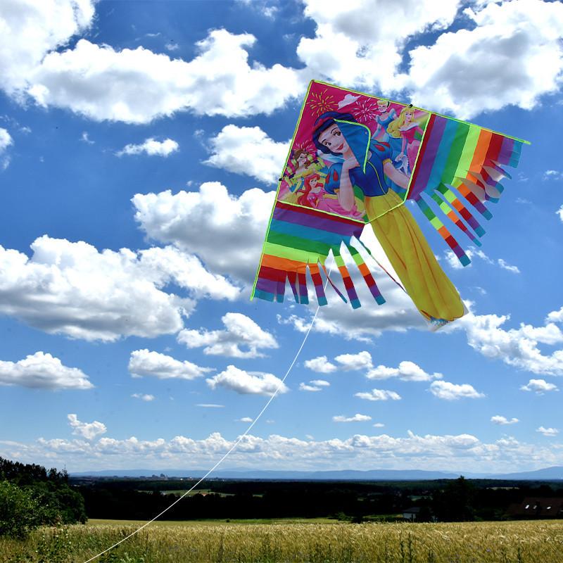 Weifang Drachen 1,4m Cartoon Mehrschwänziger Regenbogen Drachen Erwachsener Kind Leicht zu fliegender Drachen