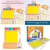 Bandeja de Areia com Alfabeto Montessori de Madeira Brinquedo Educacional Para Aprendizagem Precoce
