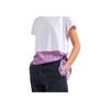 Emporio Armani Loose Fit Round Neck Printed Chiffon Spliced Short Sleeve Drop Shoulder T-Shirt Women tops White EW001524-AF12597-F0027