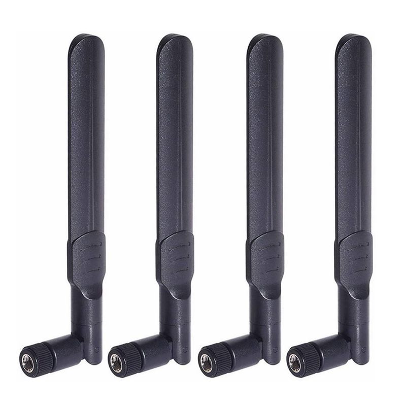 4pcs 2.4GHz 5.8GHz 8dBi RP-SMA SMA Antenna for WiFi Router Wireless Network Card USB Adapter Security IP Camera Video Monitor