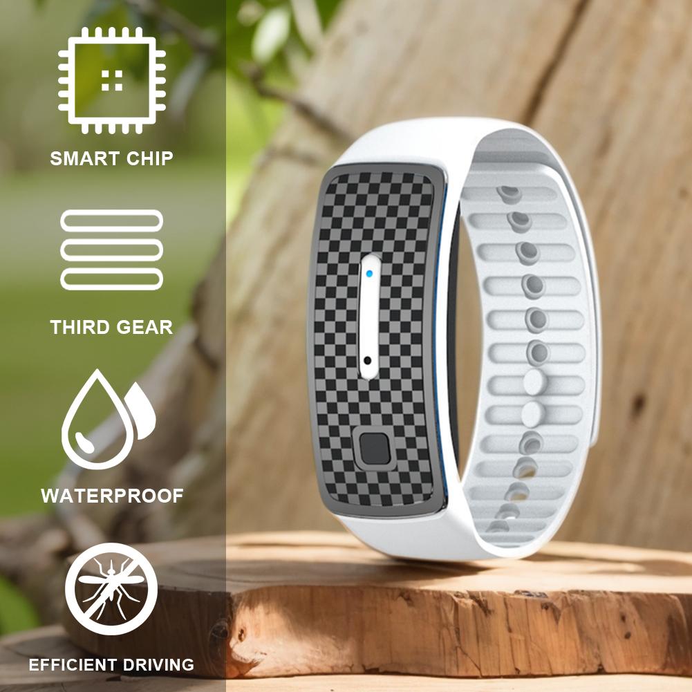 Ultrasonic Mosquito Bracelet Portable Electronic Mosquito Repeller Anti-mosquito Bracelet Watch for Outdoor Activity