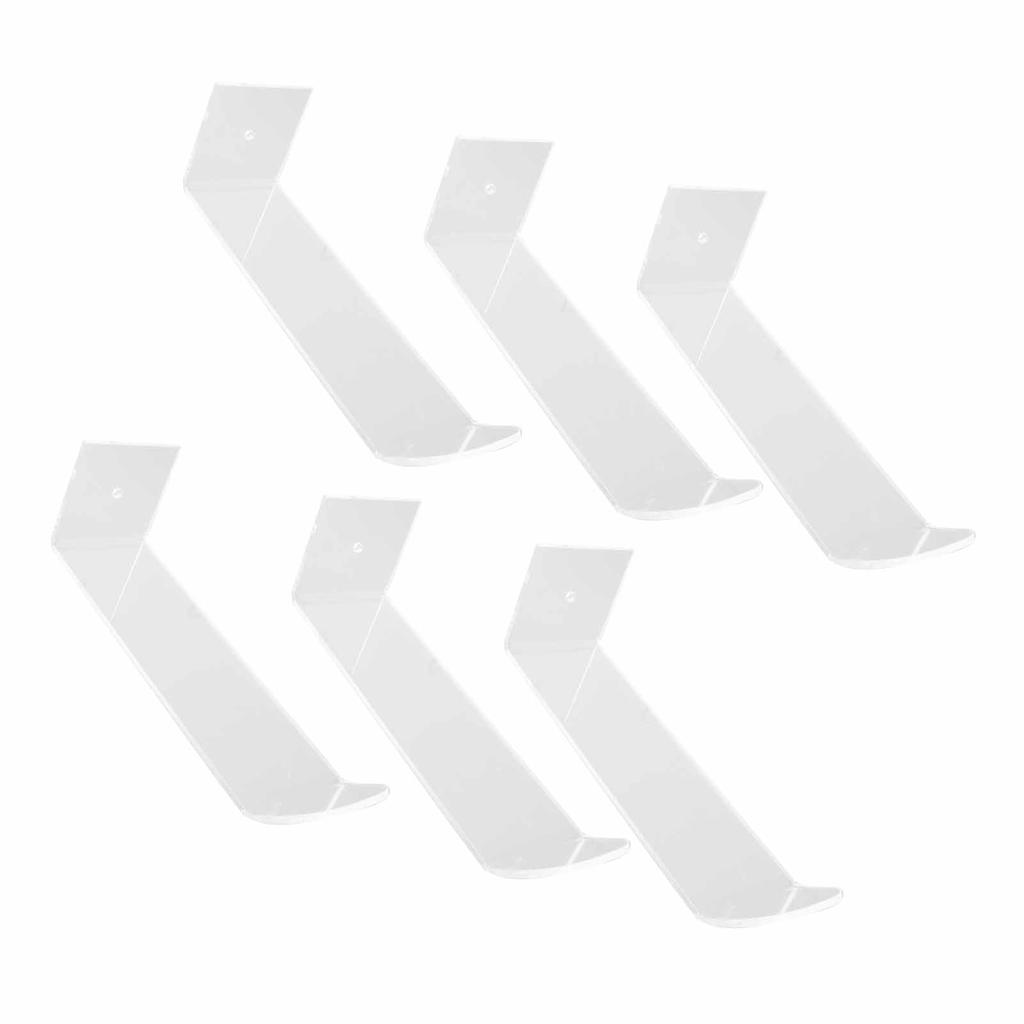 6 Stück Klebehuthaken Minimalistische Acryl-Wandhuthalter Dekorative Huthalter Aufbewahrungsorganizer für Baseballkappe