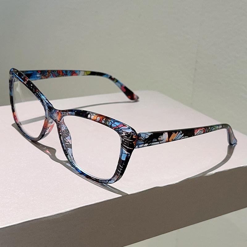 Vintage Square Reading Glasses Women New Fashion Full Rim Blue Light Blocking Eyewear Trendy Presbyopia Optical Frames