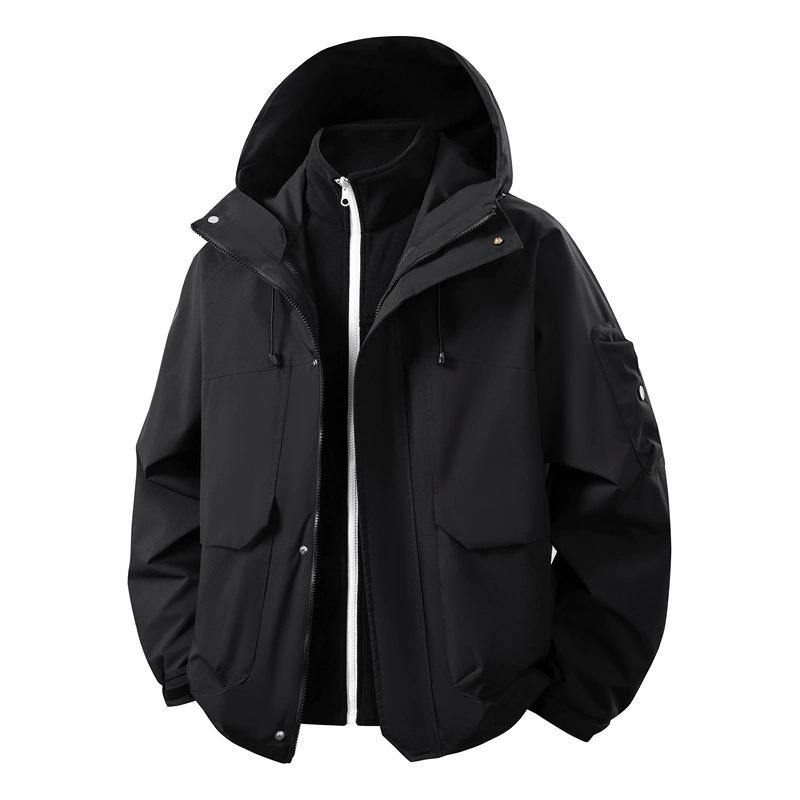 2025 Cross-Border Dopamine Mountaineering Jacket: Unisex Three-in-One Outdoor Coat for Autumn and Winter