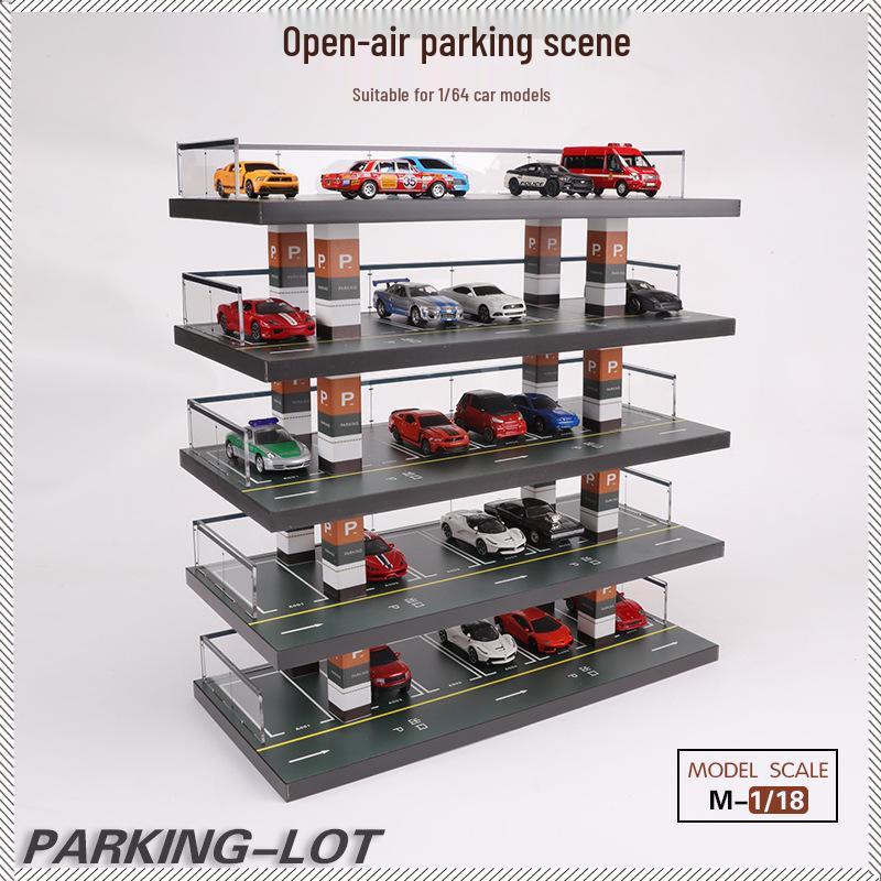 1:64 Die-cast Car Parking Garage and Display Rack