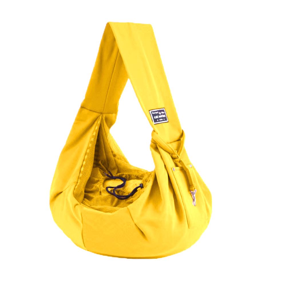 "Tragbare faltbare Katzentasche: Atmungsaktive Umhängenetztasche zum Einkaufen und für Lebensmitteleinkäufe, geeignet für Haustiere bis zu 6 kg.