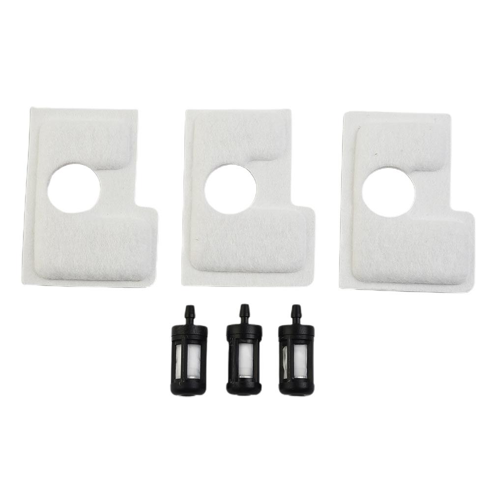 3pcs Double Layer Air Filter Fuel Filter Repair Kit For Stihl MS180 MS 180 C MS170 018 017 Chainsaw Spare Parts 1130 124 0800
