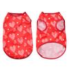 Dog Clothes For Small Medium Dogs Cat Love Heart Print Puppy Vest Coat Summer Breathable Chihuahua Yorkies Costumes Pet Clothing