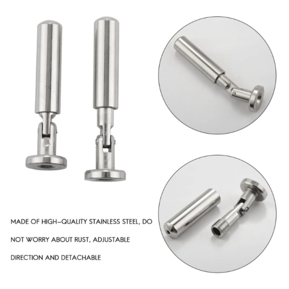 Balcony Mount Clothes Drying Rope 304 Stainless Steel Wall Mount Wire Rod  Window Curtain