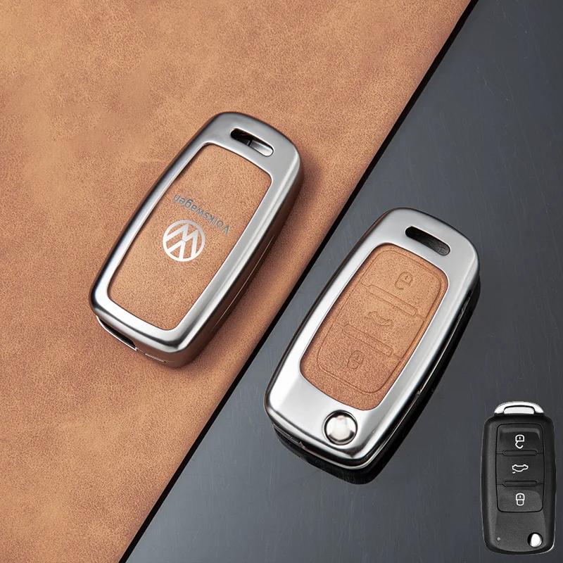 VW GTI GOLF 2026 Hot For VW VOLKSWAGEN Zinc Alloy Car Remote Key Case Cover Shell For Volkswagen VW Polo Golf Passat Tiguan Beet