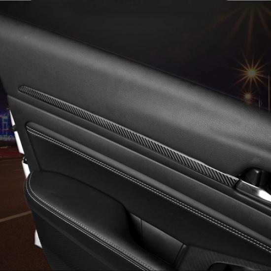 Carbon Fiber Interior Door Decor Trim 4pcs For Nissan Altima -