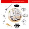 1pc Stainless Steel Pot Lid Rack with Removable Shelf and Drain Tray Bracket, Free Punching Soup Spoon Rack for Easy Pot Cover Storage and Drainage