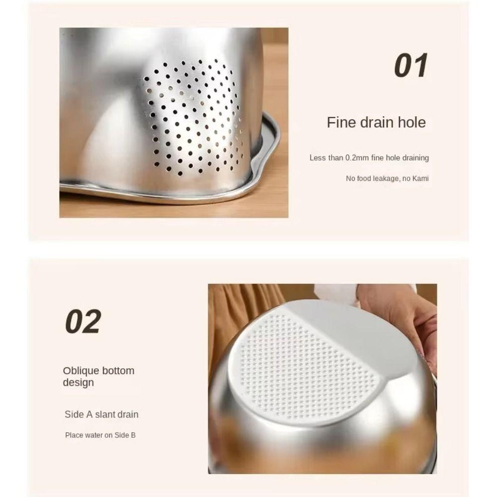 Reusable Vegetable Slicer Grater Rust-proof Strainer Bowl Set Cooking Preparation