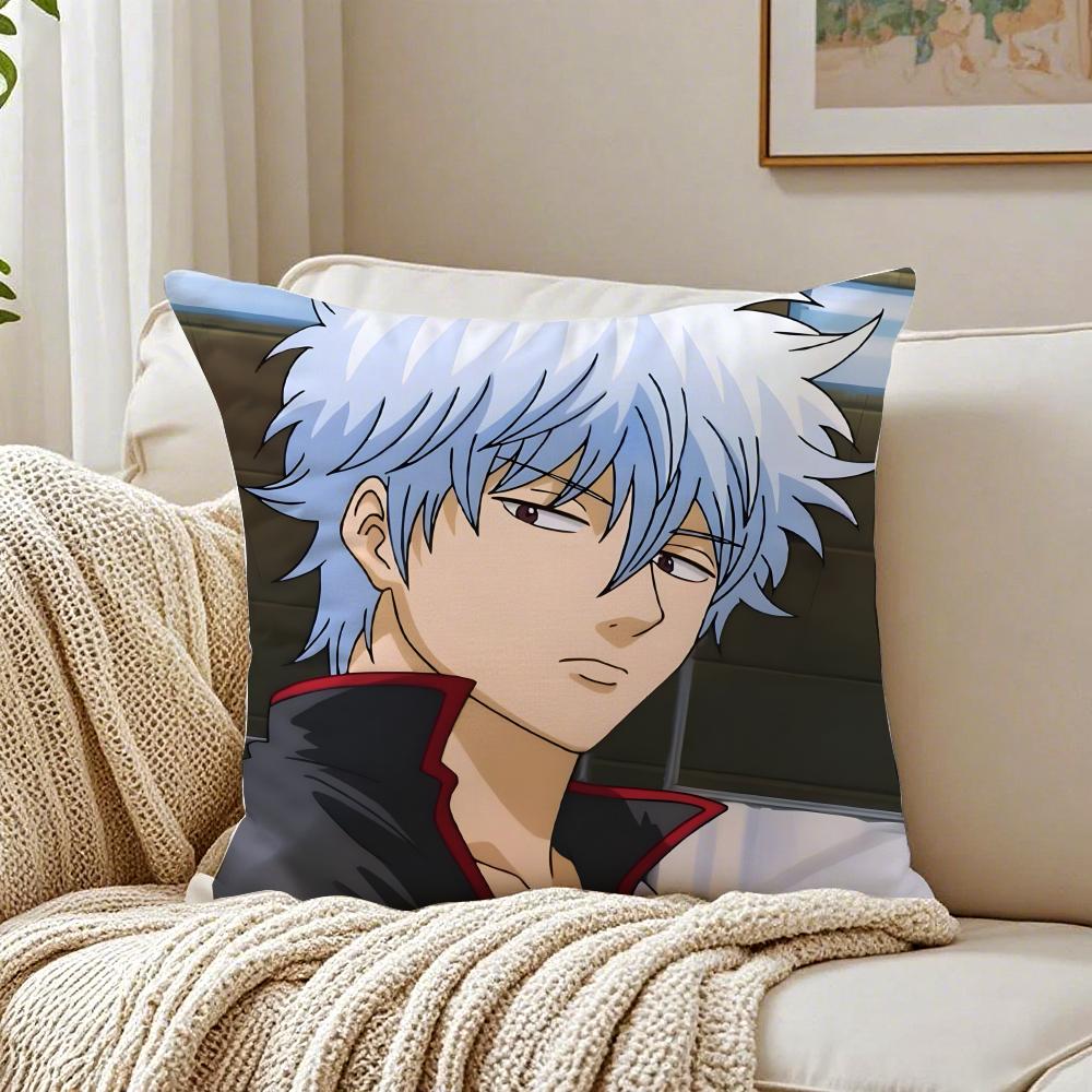 Anime Parody GGintama Cushion Cover Pillowcase Antidustmite living Room Sofa Decor Cushion Room
