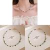French Retro Pearl Beaded Necklace With Geometric Design For Elegant Women