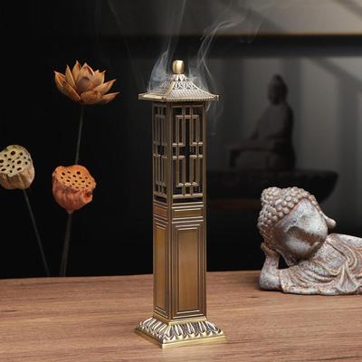 Chinese Style Incense Burner Cone Holder Portable Collection Simple Ornament Decor for Party