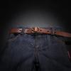 Blue 1:6 Scale Denim Jeans | FunctionalLooking Fly and Fastening, Contrast Stitching Details
