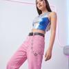 Hollow Out Metal Waist Chain Five-Pointed Jeans Chain Cool Star Pants Chain  Male