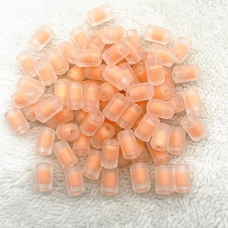 30pcs 12x7mm Matte/Transparency/AB Colour Acrylic Cylinder Beads Loose Spacer Beads for Jewelry Making DIY Bracelets Accessories