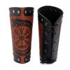 Odin Runes Wide Bangle Viking Compass Punk Dragon Head Leather Bracelet Men Wristband Jewelry Gift