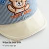 Children's Warm Cartoon Bear Duckbill Baseball Cap with Pom-Pom