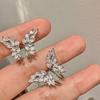 Korean Exquisite and Sweet Zircon Butterfly Earclip Without Earrings Temperament Earrings Earrings