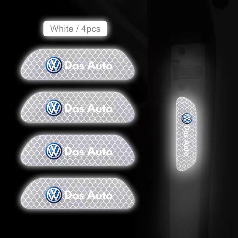 Car Sticker Hub Caps Car Sticker Car Door Safety Warning Reflective W0Mark Sticker For VW Volkswagen Golf Polo Passat Touran Acces