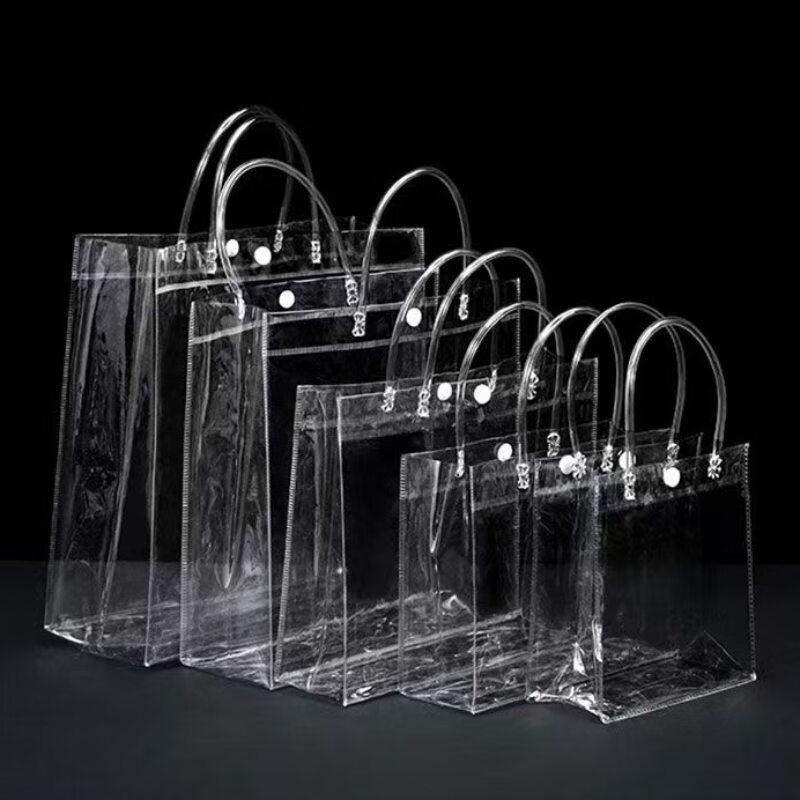 Clear PVC Gift Handbag (5-Pack)