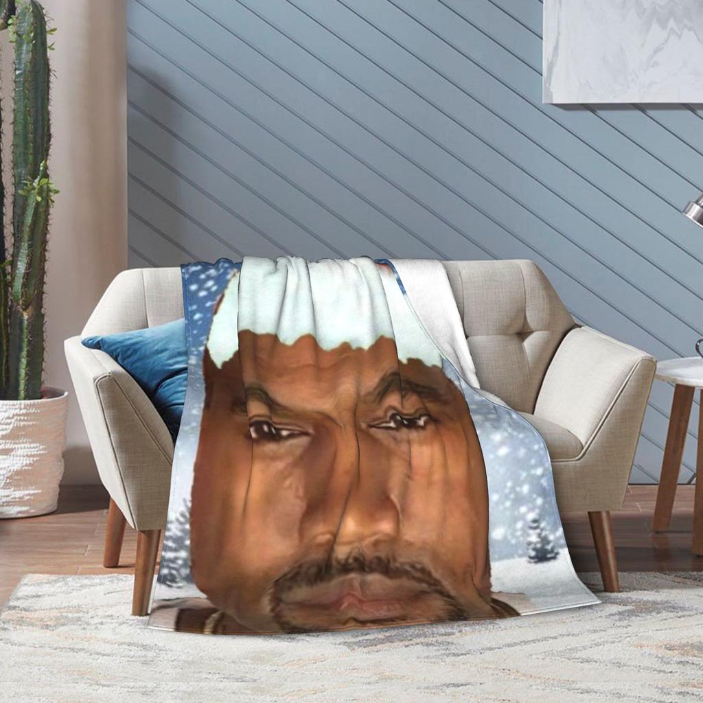 K-kanyes W-wests Funny Meme Throw Blanket for Couch Cozy Plush Blanket 50x60 Inches Multiple Sizes Bedspread for All Seasons