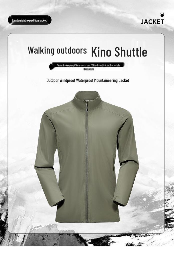 Cross2026 Men's Spring Casual Windproof Waterproof Stand-up Collar Jacket