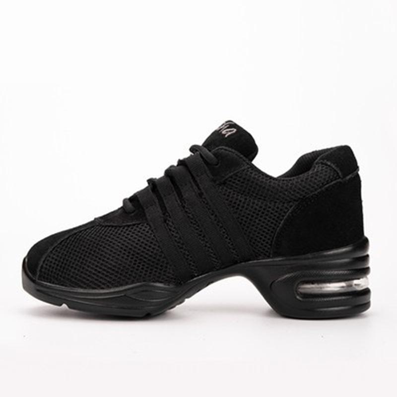 Modern Dance Shoes Mesh Square Shoes