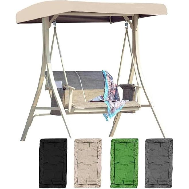 

Универсальный сменный навес для качелей, тент для садового кресла, верхняя крышка для веранды, водонепроницаемый/устойчивый к УФ-излучению чехол для навеса качелей для сада, улицы, патио