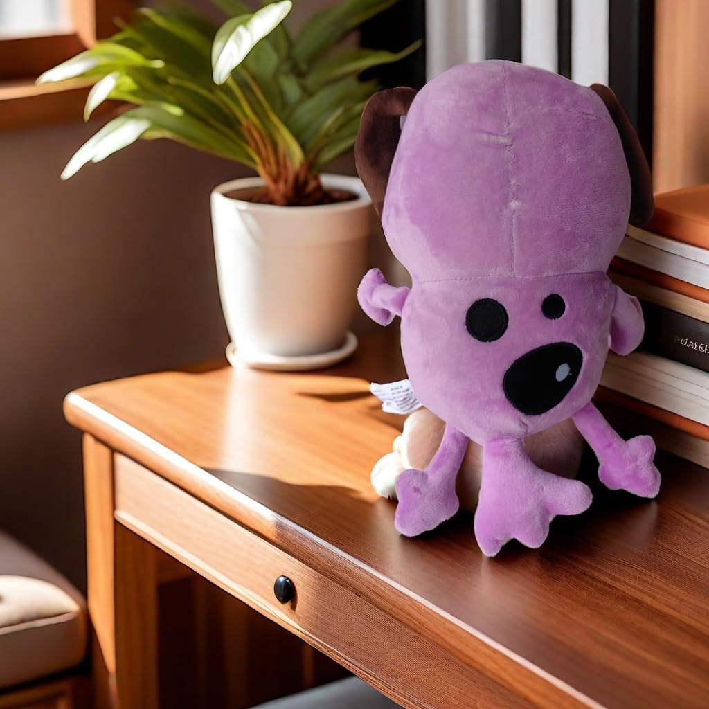 New 12 inch Purple Dog Plush Cute Dog Stuffed Animal,Plush Toy for Boys and Girls, Children's Gift, Home Decoration (Dog)